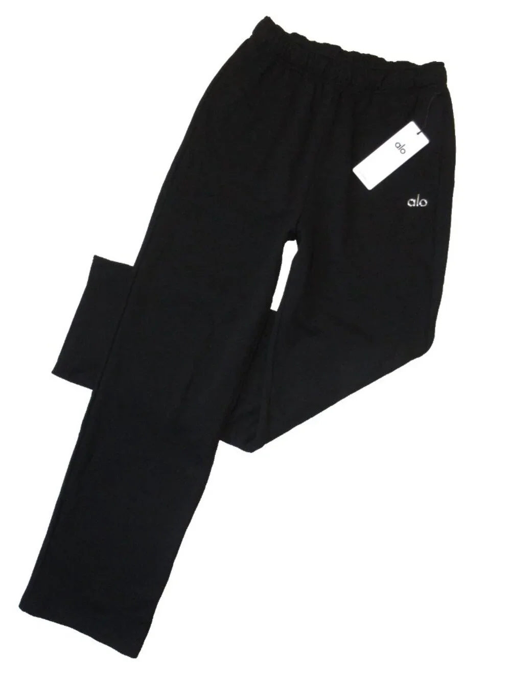 NWT Alo Yoga Unisex U5012RG Accolade Straight Leg Sweatpant in Black XS